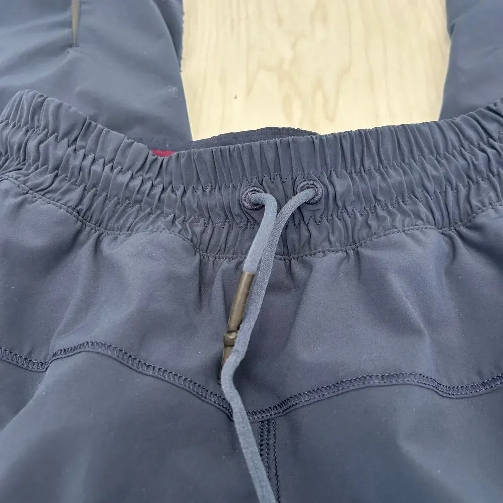 Lululemon Navy Blue Joggers Sweatpants Athleisure Drawstring Waist Size 4